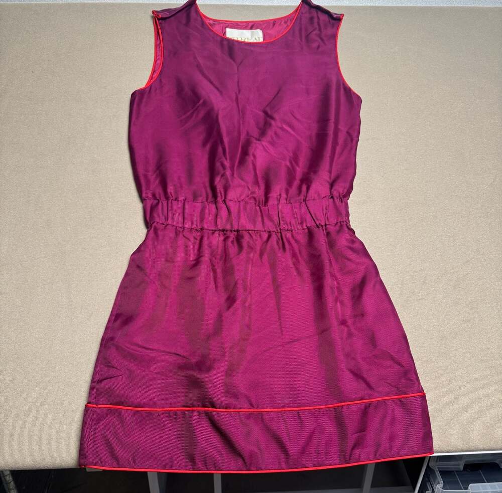 Thread Social Sleeveless Silk Mini Dress with Cinch Waist